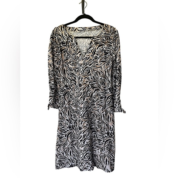 NWT Lilly Pulitzer Cath Shift Dress Onyx Can You Zee Me Size M - Picture 3 of 10